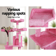Load image into Gallery viewer, i.Pet Cat Tree 180cm Trees Scratching Post Scratcher Tower Condo House Furniture Wood Pink
