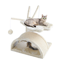 Load image into Gallery viewer, i.Pet Cat Tree 45cm Trees Scratching Post Scratcher Tower Condo House Furniture Wood Beige
