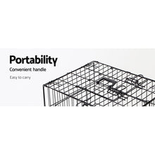 Load image into Gallery viewer, i.Pet Dog Cage 42inch Pet Cage - Black

