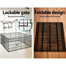 Load image into Gallery viewer, i.Pet Pet Dog Playpen 24&quot; 8 Panel Puppy Exercise Cage Enclosure Fence
