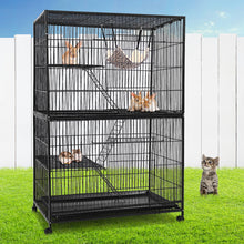 Load image into Gallery viewer, i.Pet 4 Level Rabbit Cage Bird Ferret Parrot Aviary Cat Hamster Castor 142cm - Oceania Mart
