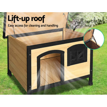 Load image into Gallery viewer, i.Pet Dog Pet Kennel Dog House Large Wooden 96cm x 69cm x 66cm
