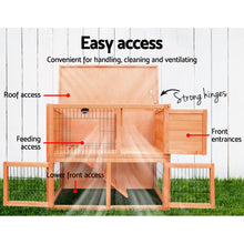 Load image into Gallery viewer, i.Pet Rabbit Hutch Hutches Large Metal Run Wooden Cage Chicken Coop Guinea Pig
