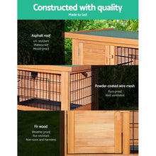Load image into Gallery viewer, i.Pet 70cm Tall Wooden Pet Coop with Slide out Tray
