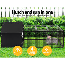 Load image into Gallery viewer, i.Pet Rabbit Cage Hutch Cages Indoor Outdoor Hamster Enclosure Pet Metal Carrier 162CM Length

