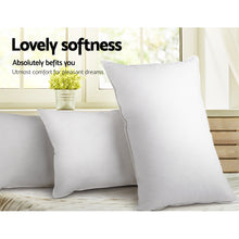 Load image into Gallery viewer, Giselle Bedding Set of 2 Goose Feather and Down Pillow - White
