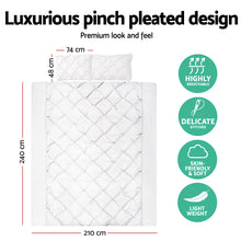 Load image into Gallery viewer, Giselle Bedding King Size Quilt Cover Set - White
