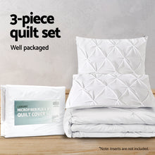 Load image into Gallery viewer, Giselle Bedding King Size Quilt Cover Set - White
