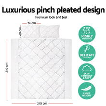 Load image into Gallery viewer, Giselle Bedding Queen Size Quilt Cover Set - White
