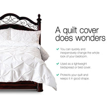 Load image into Gallery viewer, Giselle Bedding Queen Size Quilt Cover Set - White
