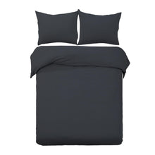 Load image into Gallery viewer, Giselle Bedding Queen Size Classic Quilt Cover Set - Black
