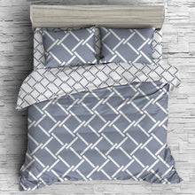 Load image into Gallery viewer, Giselle Bedding Quilt Cover Set King Bed Doona Duvet Reversible Sets Geometry Pattern
