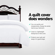 Load image into Gallery viewer, Giselle Bedding King Size Classic Quilt Cover Set - White

