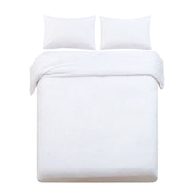 Load image into Gallery viewer, Giselle Bedding Super King Classic Quilt Cover Set - White
