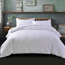 Load image into Gallery viewer, Giselle Bedding Super King Classic Quilt Cover Set - White
