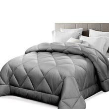 Load image into Gallery viewer, Giselle Bamboo Microfibre Microfiber Quilt 700GSM King Doona All Season Grey
