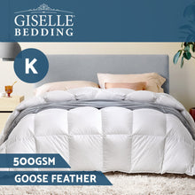 Load image into Gallery viewer, Giselle Bedding King Size 500GSM Goose Down Feather Quilt
