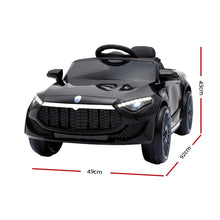 Load image into Gallery viewer, Rigo Kids Ride On Car Electric Toys 12V Battery Remote Control Black MP3 LED
