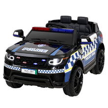 Load image into Gallery viewer, Rigo Kids Ride On Car Inspired Patrol Police Electric Powered Toy Cars Black
