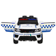 Load image into Gallery viewer, Rigo Kids Ride On Car Inspired Patrol Police Electric Powered Toy Cars White
