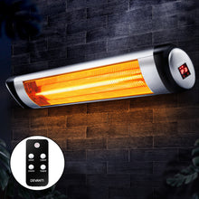 Load image into Gallery viewer, Devanti Electric Radiant Heater Patio Strip Heaters Infrared Indoor Outdoor Patio Remote Control 2000W - Oceania Mart
