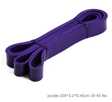 Load image into Gallery viewer, Resistance Band Heavy Duty Exercise Fitness Workout Band Purple 35-85lbs
