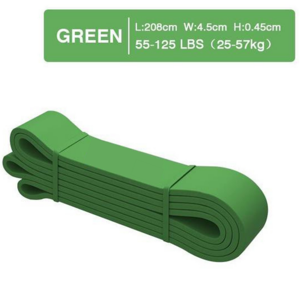 Resistance Band Heavy Duty Exercise Fitness Workout Band Green 50-125lbs