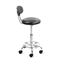 Load image into Gallery viewer, Artiss PU Leather Swivel Chair with Backrest - Black

