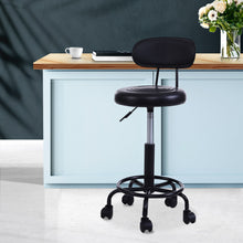 Load image into Gallery viewer, Artiss Salon Stool Swivel Barber Chairs Hairdressing Backrest Hydraulic Height
