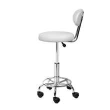 Load image into Gallery viewer, Artiss PU Leather Swivel Salon Stool - White - Oceania Mart
