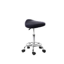 Load image into Gallery viewer, Artiss PU Leather Swivel Saddle Salon Chair - Black
