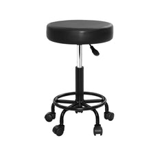 Load image into Gallery viewer, Artiss Round Salon Stool Stools Black Swivel Barber Hair Hydraulic Chairs Lift
