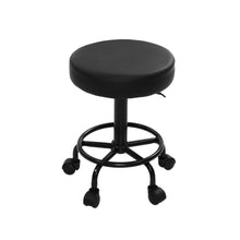 Load image into Gallery viewer, Artiss Round Salon Stool Stools Black Swivel Barber Hair Hydraulic Chairs Lift
