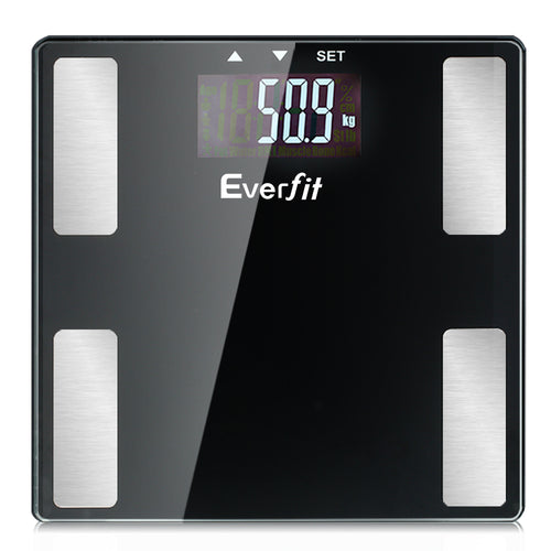 Everfit Bathroom Scales Digital Body Fat Scale 180KG Electronic Monitor BMI CAL - Oceania Mart