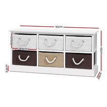 Load image into Gallery viewer, Artiss Storage Bench Shoe Organiser 6 Drawers Chest Cabinet Rack Box Shelf Stool
