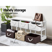 Load image into Gallery viewer, Artiss Storage Bench Shoe Organiser 6 Drawers Chest Cabinet Rack Box Shelf Stool
