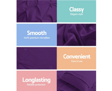 Load image into Gallery viewer, Luxury Classic Bed Duvet Doona Quilt Cover Set Hotel Super King Purple
