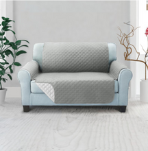 Load image into Gallery viewer, Artiss Sofa Cover Quilted Couch Covers Lounge Protector Slipcovers 1 &amp; 2 Seater Grey

