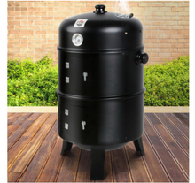 Load image into Gallery viewer, Grillz 3-in-1 Charcoal BBQ Smoker - Black
