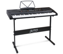 Load image into Gallery viewer, Alpha 61 Key Lighted Electronic Piano Keyboard LCD Electric w/ Holder Music Stand - Oceania Mart
