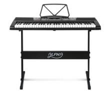 Load image into Gallery viewer, Alpha 61 Keys Electronic Piano Keyboard LED Electric w/Holder Music Stand USB Port - Oceania Mart
