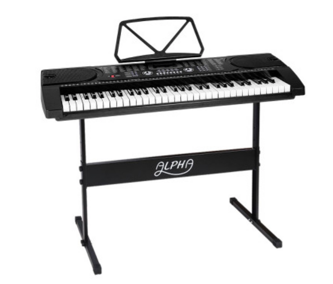 ALPHA 61 Keys LED Electronic Piano Keyboard - Oceania Mart