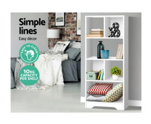 Load image into Gallery viewer, Artiss Display Shelf Bookcase Storage Cabinet Bookshelf Bookcase Home Office White
