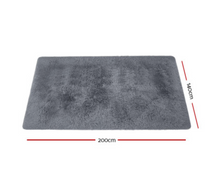 Load image into Gallery viewer, Artiss 140x200cm Ultra Soft Shaggy Rug Large Floor Carpet Anti-slip Area Rugs Grey - Oceania Mart
