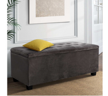 Load image into Gallery viewer, Artiss Storage Ottoman Blanket Box Foot Stool Velvet Chest Toy Large Rest Couch
