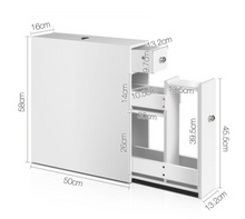 Load image into Gallery viewer, Bathroom Storage Cabinet White
