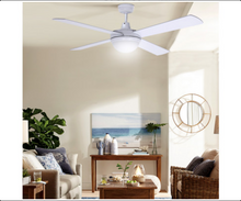 Load image into Gallery viewer, Devanti 52&#39;&#39; Ceiling Fan w/Light w/Remote Timer - White
