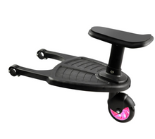 Load image into Gallery viewer, Stroller step board toddler buggy wheel board skateboard for prams joggers pink
