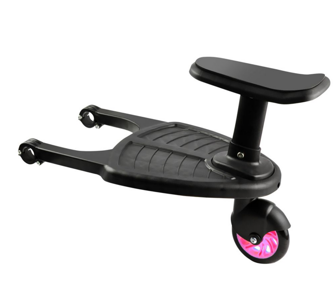 Stroller step board toddler buggy wheel board skateboard for prams joggers pink