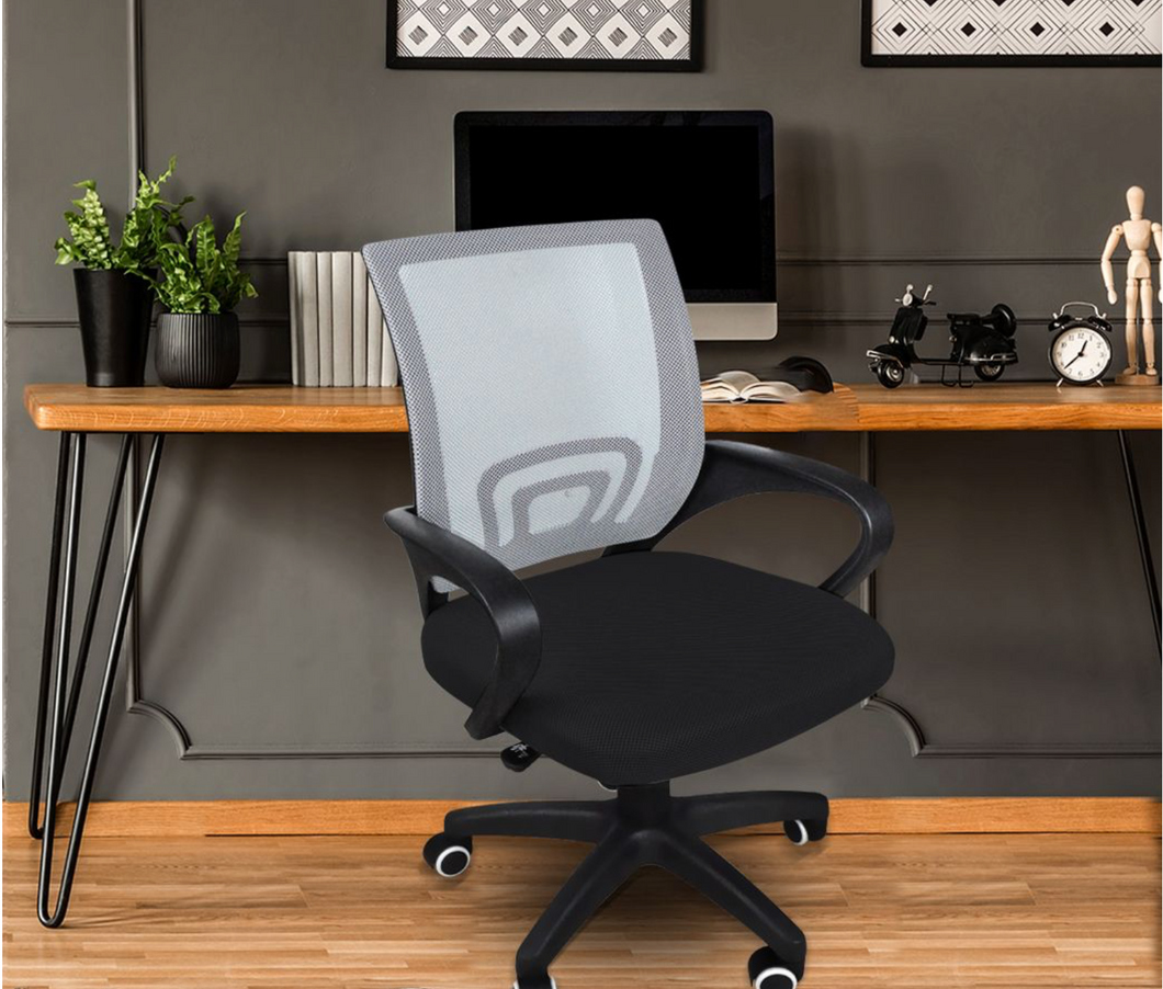Office chair gaming computer chairs mesh executive back seating study seat grey